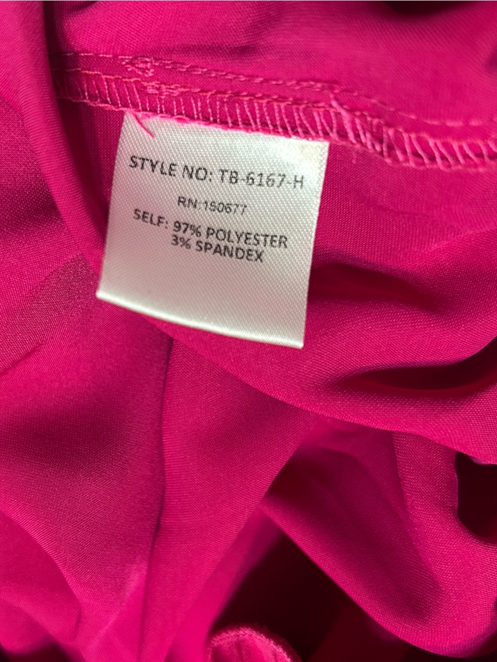 Strut and Bolt Best Behavior Ruffle Fuchsia Pleated Hem Mock Neck Blouse - Picture 6 of 6
